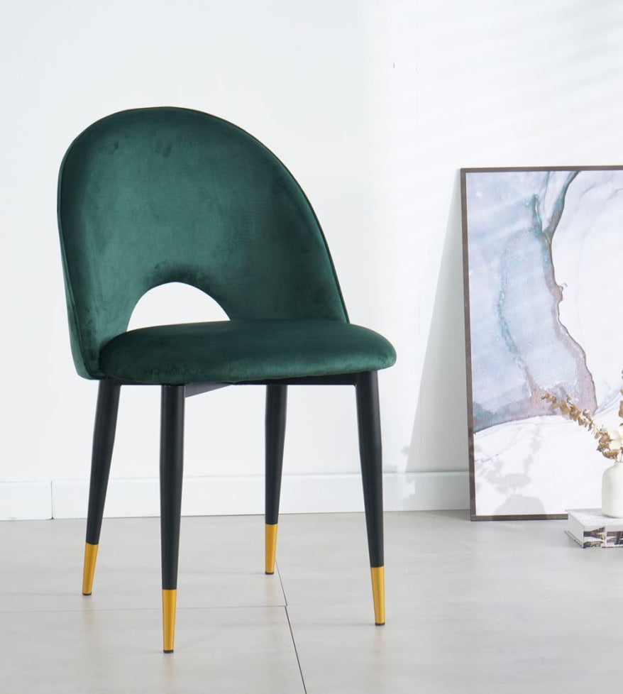 Plush Velvet Memory Foam Chairs