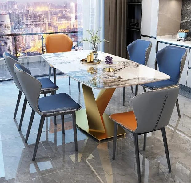 Modern and Streamlined Marble Dining Table Designs.