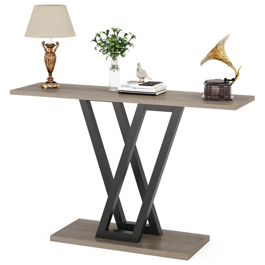 Console Table Industrial Entryway Hallway Table  Living Room